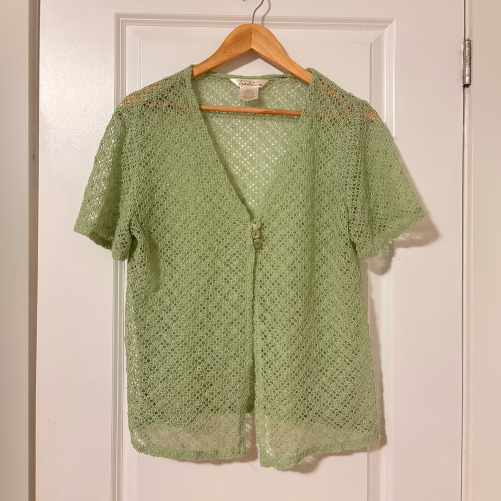 Chic Olive Knit Button-Up Blouse ✨2 FOR 25✨